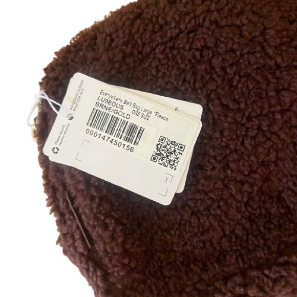 NWT Lululemon Everywhere Belt Bag Large Fleece Brown Earth/Gold - Picture 8 of 9